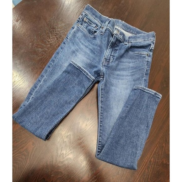 Levis Premium Lot Skinny Taper Jeans Slim Fit Stretch Womens Size W30 L30 - Picture 1 of 12